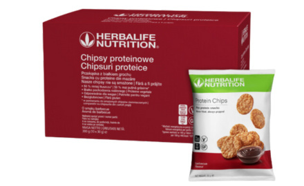 Chipsy proteinowe o smaku barbecue 10x30g Chipsy proteinowe o smaku barbecue 10x30g