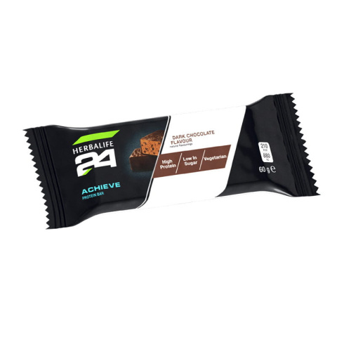 H24 Achieve Batony proteinowe o smaku gorzkiej czekolady 6 x 60 g H24 Achieve Batony proteinowe o smaku gorzkiej czekolady 6 x 60 g