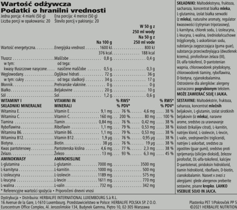 H24 Rebuild Endurance o smaku waniliowym 1000 g H24 Rebuild Endurance o smaku waniliowym 1000 g