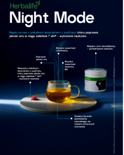 Night Mode o smaku rumianku i brzoskwiń Night Mode o smaku rumianku i brzoskwiń